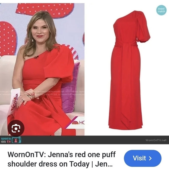 Cara Cara Lucia Red One Shoulder Dress - Picture 7 of 7